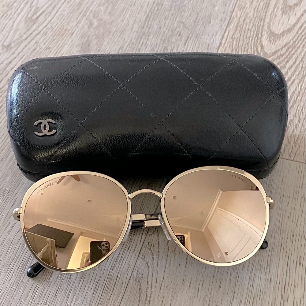 Chanel Gold Sunglasses